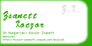 zsanett koczor business card